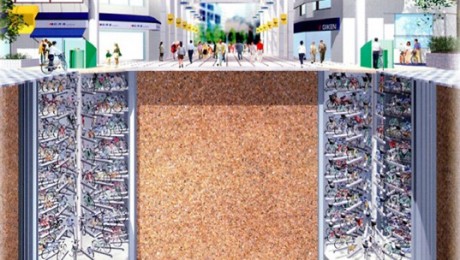 Parcare subterana pentru biciclete in Tokyo Parcare subterana pentru biciclete in Tokyo